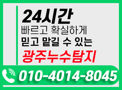 광주누수탐지